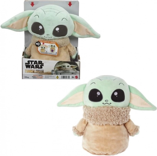Lēkājošs mīkstais rotaļlietu lācītis Grogu STAR WARS 28 cm