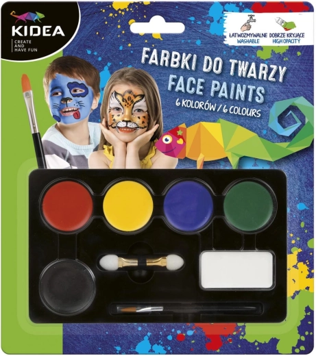 Kidea sejas apgleznošanas krāsu komplekts – 1 gabals