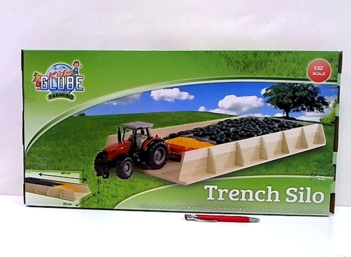 Mega Slotsilo wooden silage bunker 1:32
