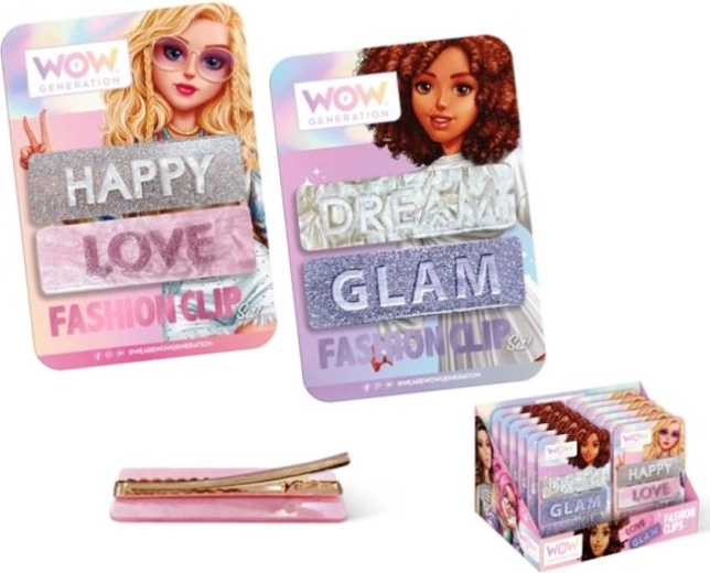 Komplekts ar 2 modernām matu sprādzēm WOW Generation Fabulous Glam