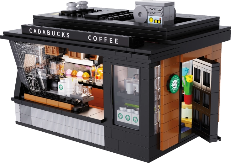 Detalizēta baristas zona un vitrīna