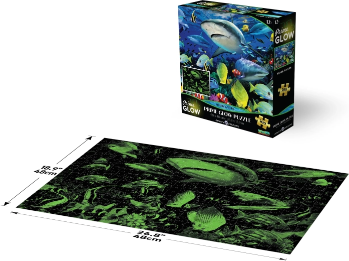 Prime 3D spīdoša puzle Haizivs, 500 gabaliņi