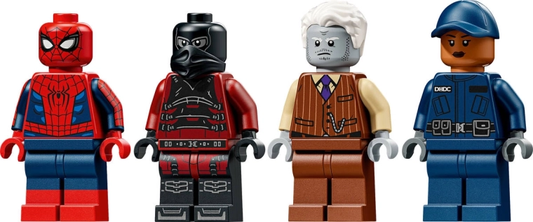 Četras minifigūras Marvel stāstiem