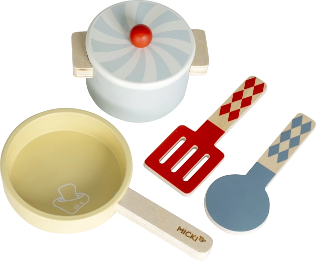 Micki Wooden Children's Cooking Utensil Set