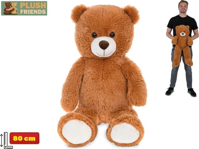 Plush Bear Plush Friends 80 cm – dark brown