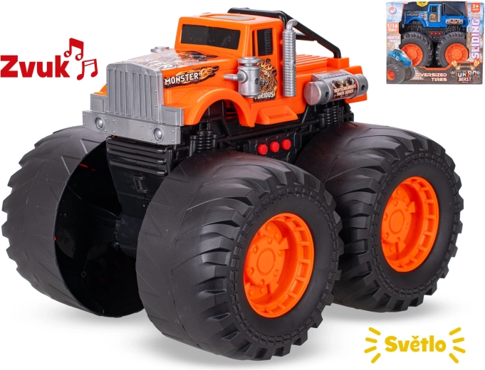 Monstru kravas auto 28 cm ar gaismām un skaņām