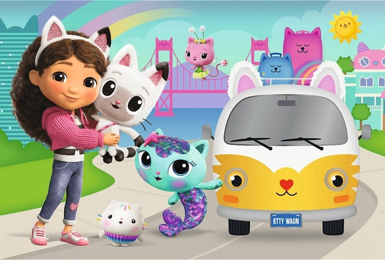 Gabby’s Dollhouse Puzzle – Gabby and the Cat-tastic Adventure 60 pieces