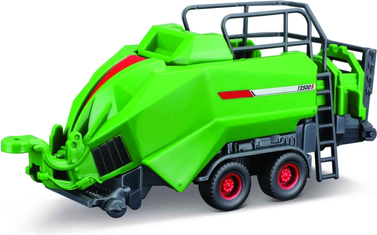 Bburago saimniecības traktora dāvanu komplekts – Fendt 1050 Vario ar 3 piekabēm (10 cm)