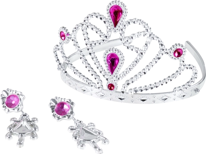 Kronītis princesei ar auskariem, rozā