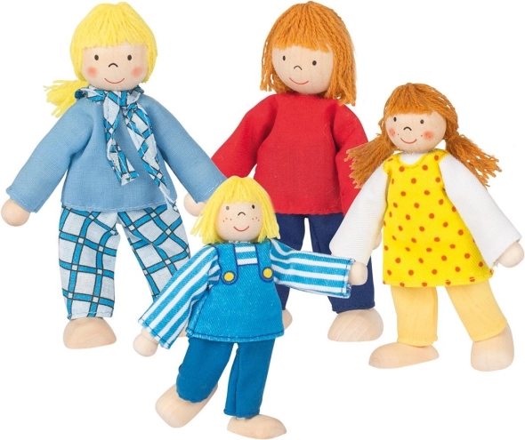GOKI Wooden Dolls – Young Family (4 pcs)