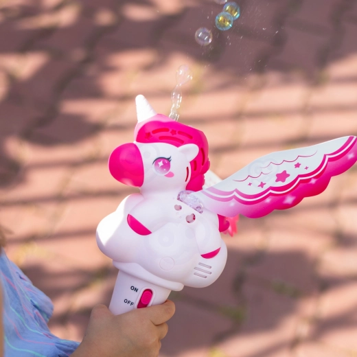 A flood of bubbles at the press of a button