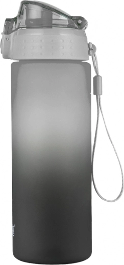 Dzeramā pudele OXY Click 600 ml Ombre melna/pelēka