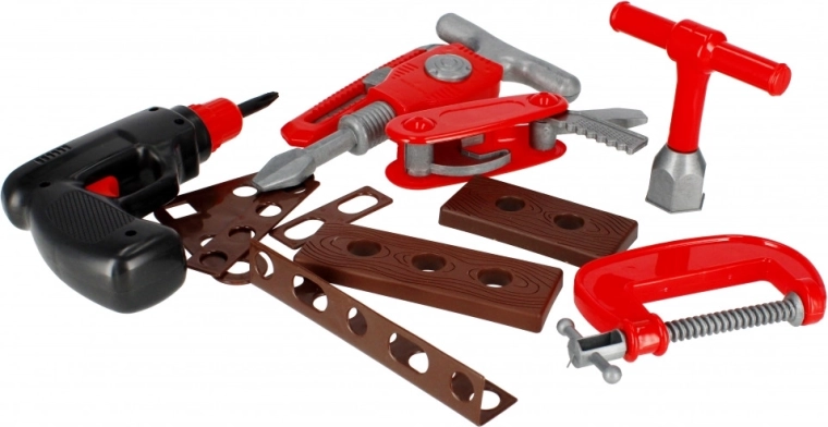 Drilling, screwing, and clamping in one set
