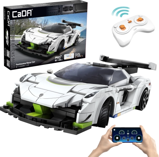 Būvkomplekts CaDA RC sacīkšu auto FANTASMA 1:20, 322 detaļas, Dual Mode