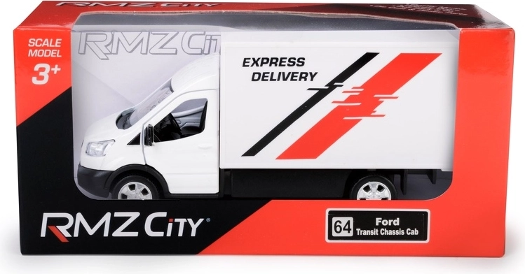 Metāla FORD Transit 2018 furgona modelis 1:43 ar atveramām durvīm