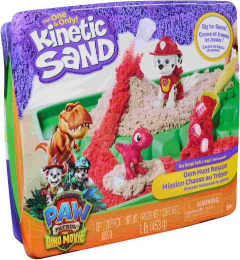 Kinetic Sand Ķepu patruļas dinozauru komplekts ar Māršala figūriņu