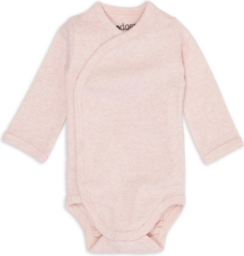 Lodger wrap bodysuit with long sleeves melange tan, size 62