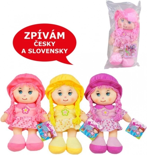 Tekstila lelle ar skaņu 26 cm