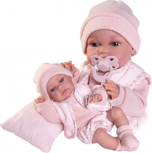 Reālistiska mazuļa lelle ar kustību funkciju un mīkstu auduma ķermeni 34 cm
