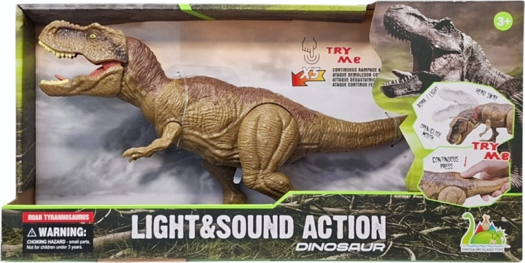 Dinozaurs Tiranosaurus reks ar dūmu efektu, gaismām un skaņām