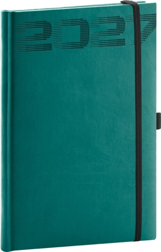 Notique nedēļas plānotājs Aprint Top 2027 tirkīza 15 × 21 cm