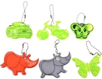 Reflective keychain – assorted colors