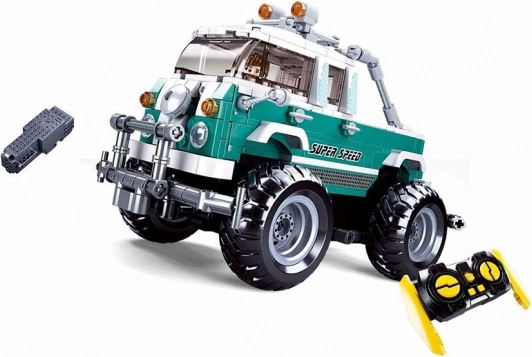 Sluban Power Bricks Monster SUV ar tālvadību RC 2,4 GHz būvkomplekts