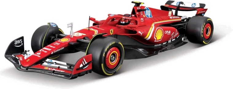 Bburago būvkomplekts Ferrari SF24 1:24 – Karloss Sainss