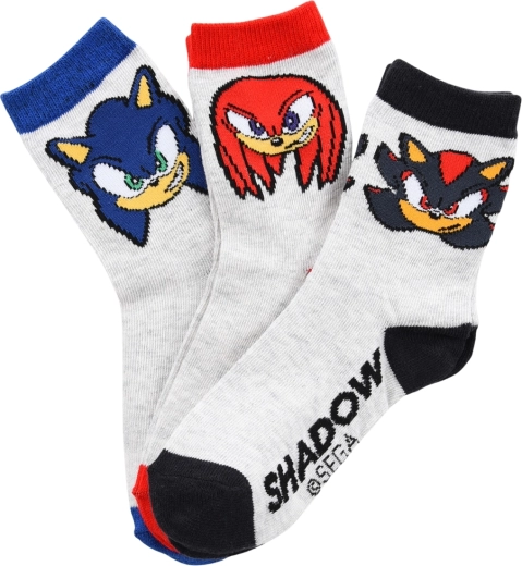 6 pāru bērnu zeķu komplekts Sonic the Hedgehog