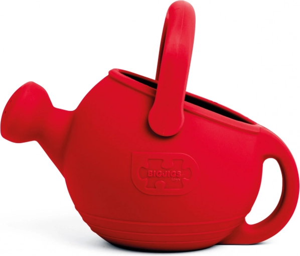 Bigjigs Toys silikona lejkanna – sarkana