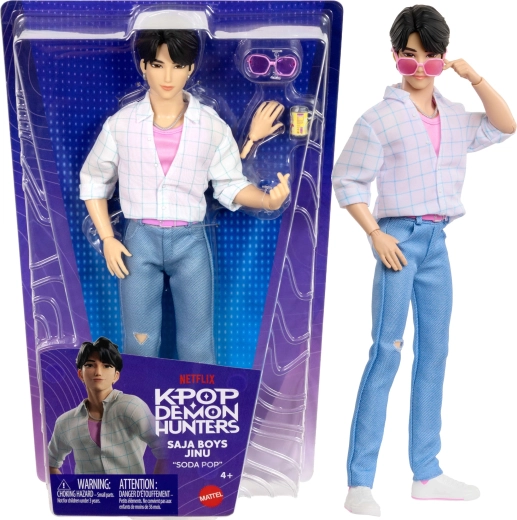 Mattel KPop Demon Hunters Saja Boys Jinu “Soda Pop” fashion doll 30 cm