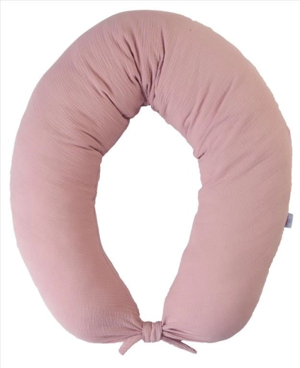 BabyMatex Moon Muslin Pregnancy and Nursing Pillow 260 cm Dusty Pink