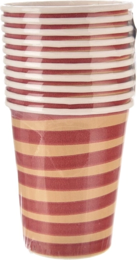 Papīra glāzes Jungle sarkanas 250 ml (10 gab.)