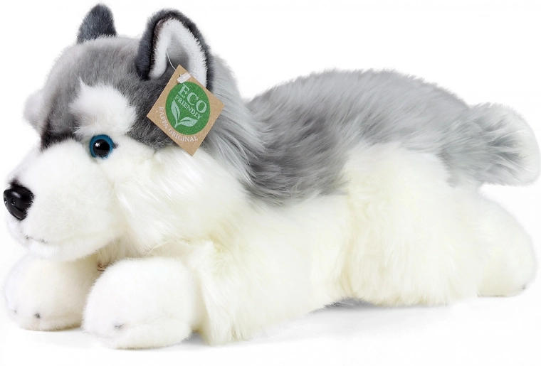Plush Lying Husky 30 cm RAPPA