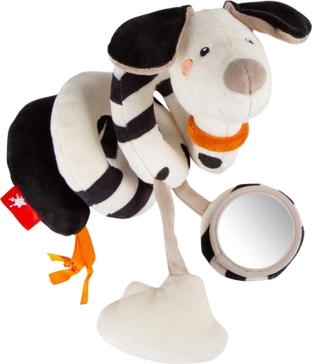 Sigikid attīstošā spirāle dalmācietis ar grabulīti un spogulīti 35 cm