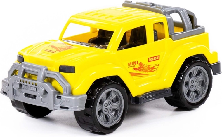 Plastmasas apvidus auto bērniem, dzeltens