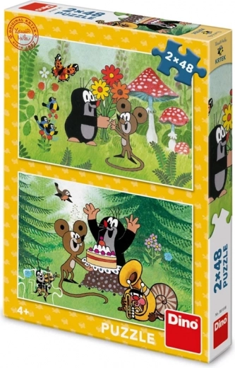 Dino puzle Kurmis – Svinības 2×48 gabaliņi