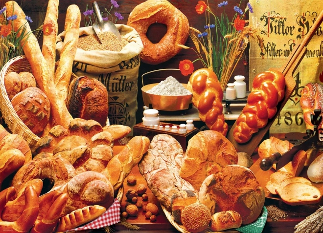 Puzzle Table with Pastries 1000 Pieces EUROGRAPHICS