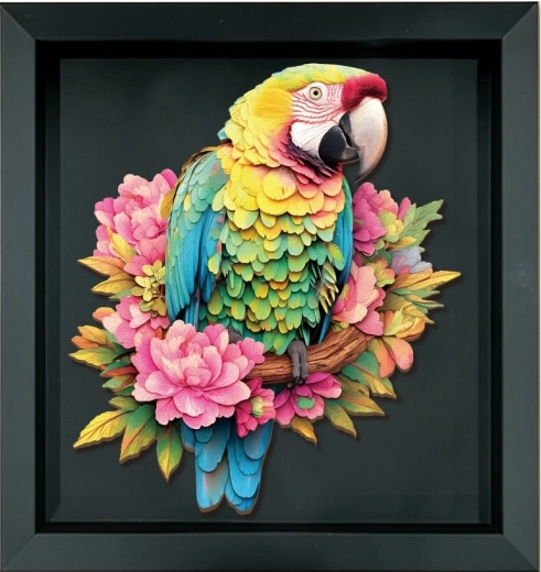 2Kids Toys Wooden Parrot Puzzle