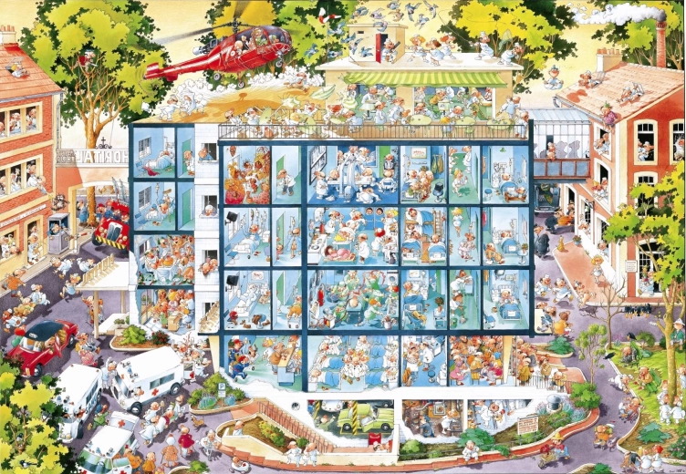 Puzzle Neatliekamā palīdzība 2000 gabalu HEYE