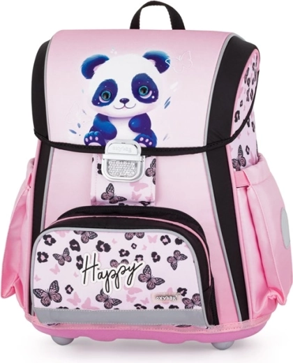 PREMIUM School Satchel Panda Pink