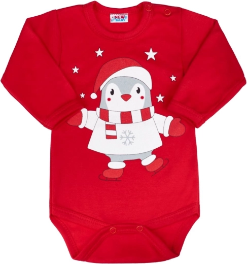 Baby long-sleeve bodysuit new baby winter penguin