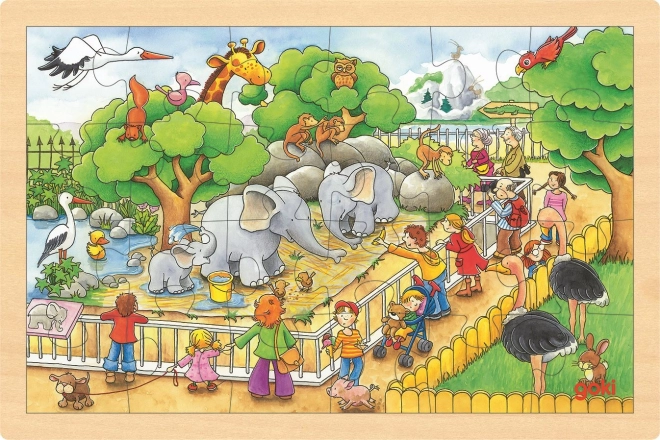 Koka puzle ZOO apmeklējums, 24 gabaliņi