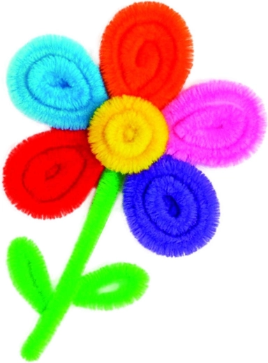 Ziedi no pūkainām stieplēm