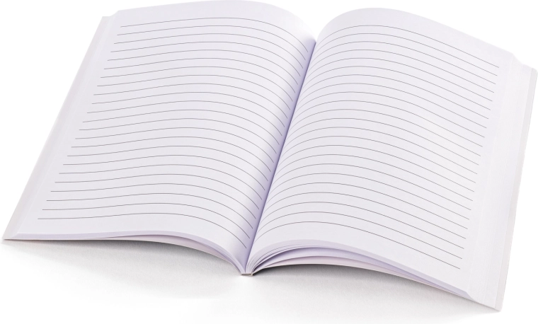 Comfortable writing on ruled paper