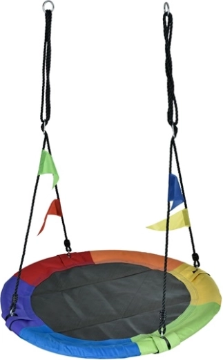 Krāsainas virvju šūpoles 100 cm