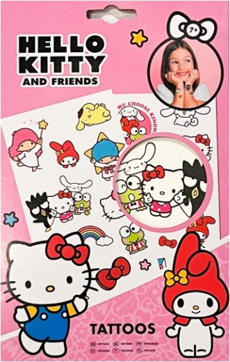 Hello Kitty pagaidu tetovējums