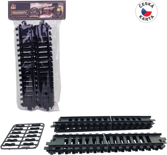 Taisno sliežu komplekts 22 cm – 6 gab. ar savienotājiem