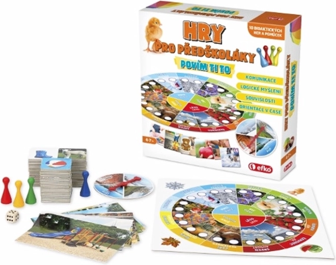 Games for Preschoolers Tell Me About It – an educational set of games inspired by the MONTESSORI method