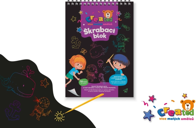 Colorful Scratch Art Pad for Children